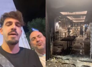 VIDEO. Un incendio doloso distrugge la pizzeria La nuova Italia di Secondigliano